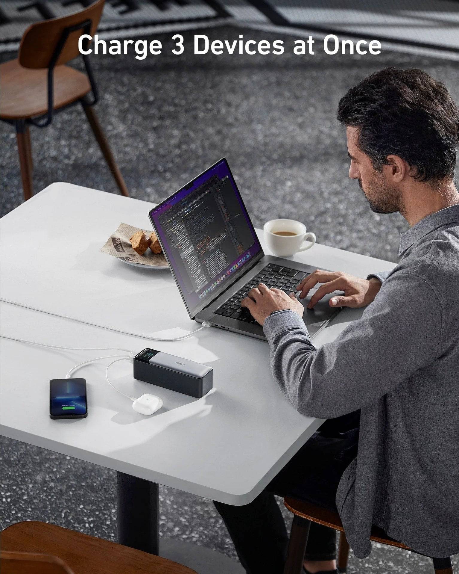 Anker 737 power bank Kuwait GanPrime 140W -Black - TQ STORE