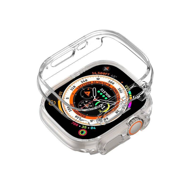 Apple Watch Full Protection TPU Case Cover 49 mm - Transparent - TQ STORE