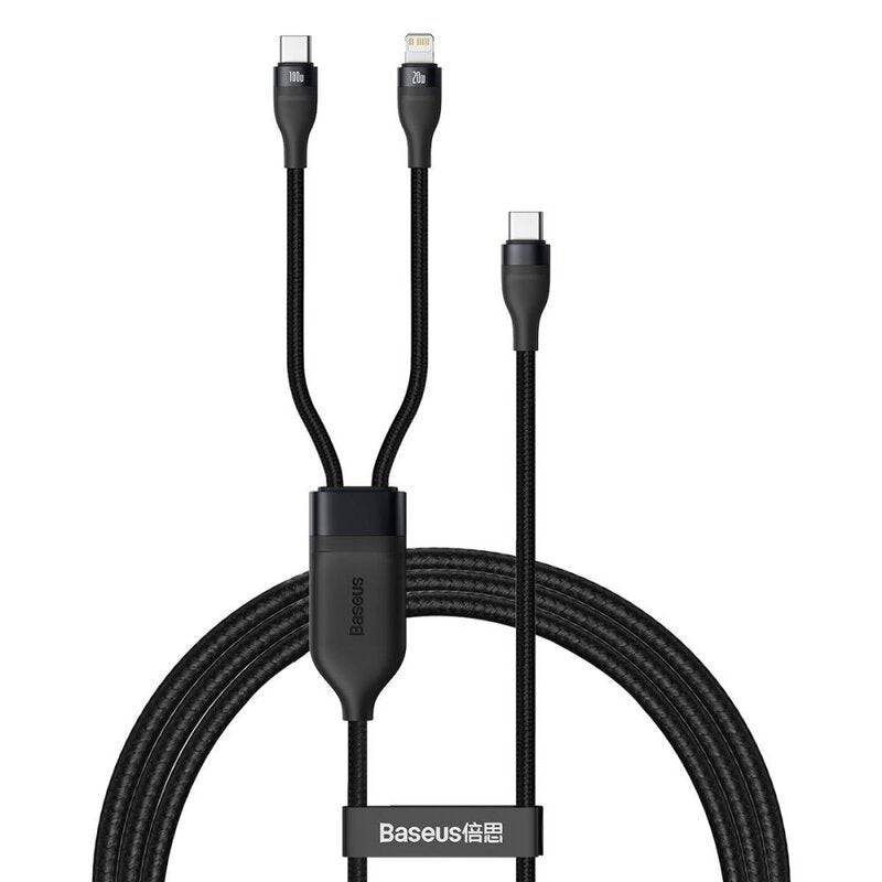 Baseus 100W Fast Charging 2 in 1 Type C to Lightning and Type C