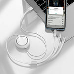 Baseus Retractable 3 in 1 Cable USB to Micro Lightning Type-C 1.2M