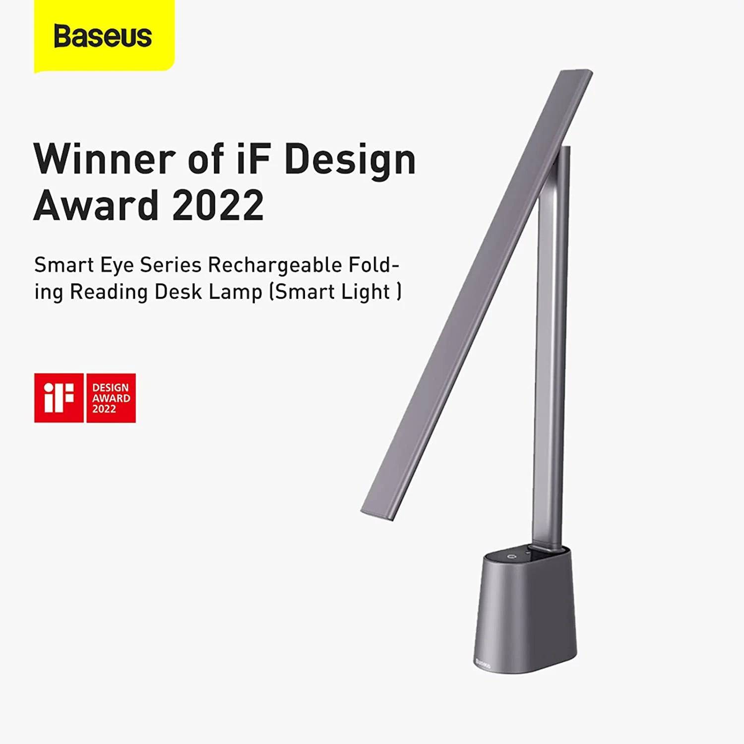 Baseus Smart Eye Series Charging Folding Reading Desk Lamp White