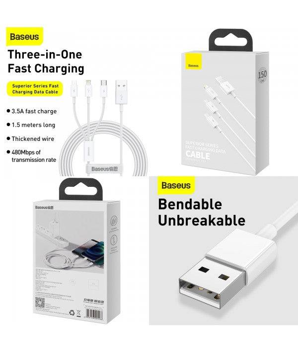 Baseus Superior Series 3 in 1 Cable