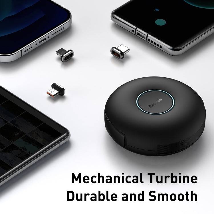 Baseus Zinc Magnetic Retractable 3 in 1 Data Cable