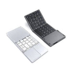 Foldable Bluetooth Keyboard With Touch Pad B033 English Arabic