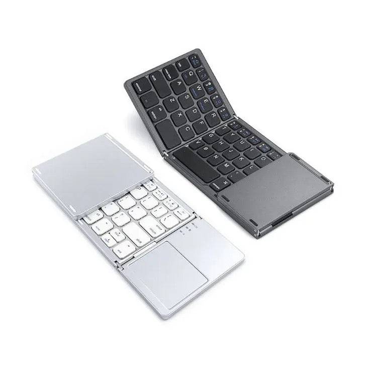 Foldable Bluetooth Keyboard With Touch Pad B033 English Arabic