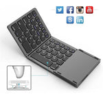 Foldable Bluetooth Keyboard With Touch Pad B033 English Arabic
