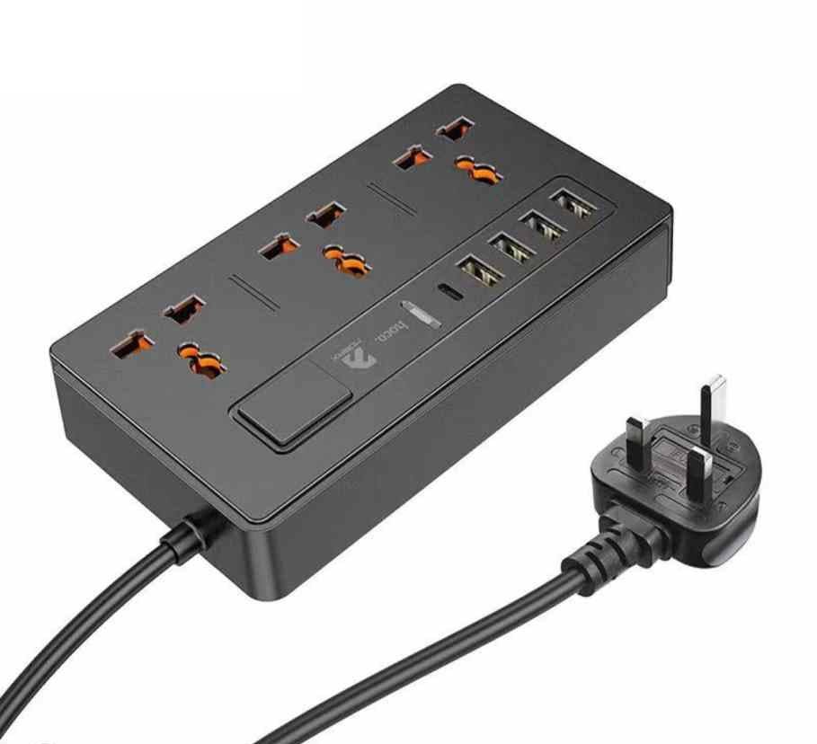 Hoco Mobax DC15 2in1 Multi Socket PD 20W Charger Extension