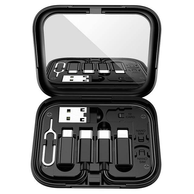 Hoco U114 Treasure Box Storage Charging Data Cable Set 60W