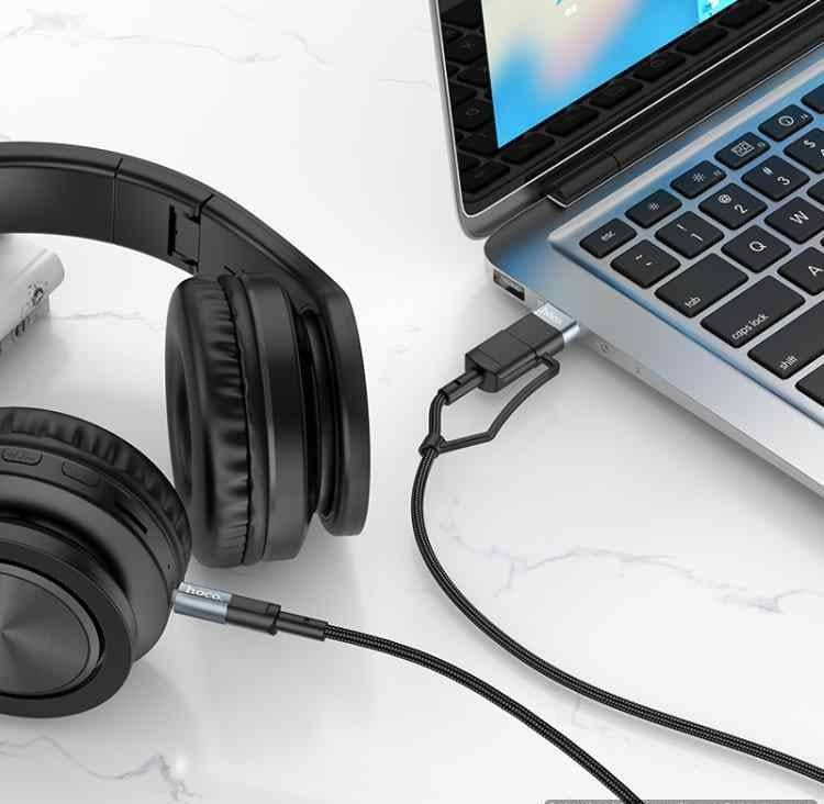 Hoco UPA23 2 in 1 Type-C USB Digital Audio Conversion Cable