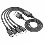 Hoco X76 4in1 Cable Lightning Type-C Micro