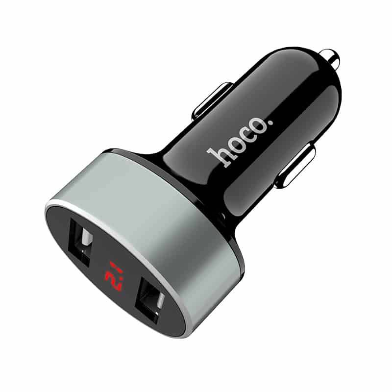 Hoco Z26 Car Charger Digital Display Dual USB