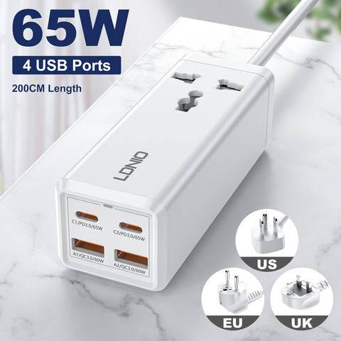 Ldnio SC1418 Desktop Power Extension Sockets 65W White