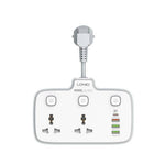 LDNIO SC2413 Universal Power Strip 2500W USB-A USB-C White