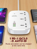 LDNIO SCW3451 WiFi Smart Power Strip 3 Outlets PD QC3.0