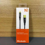 Mcdodo CA-8060 Gold Plated Auto Power Off Lightning Cable 1.2m