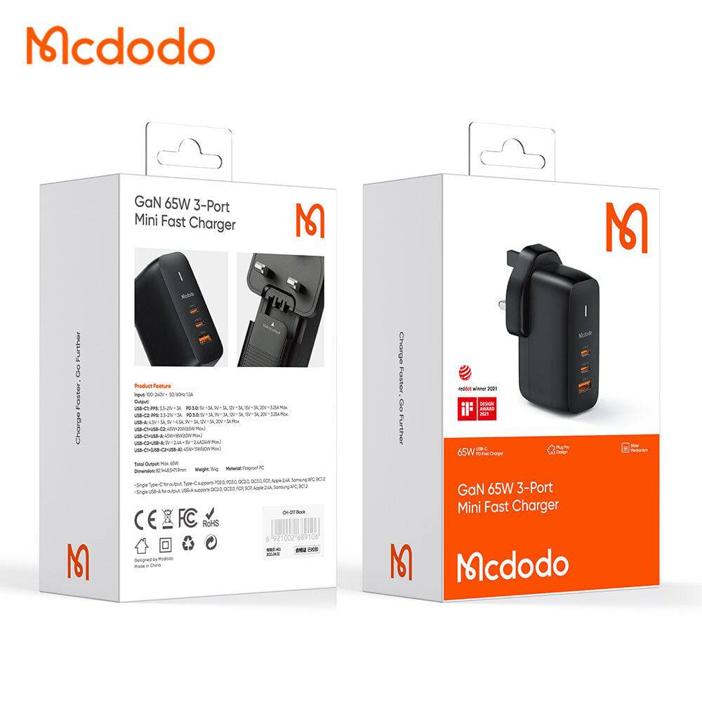 Mcdodo GaN 65W Mini Fast Charging Wall Charger CH-0171