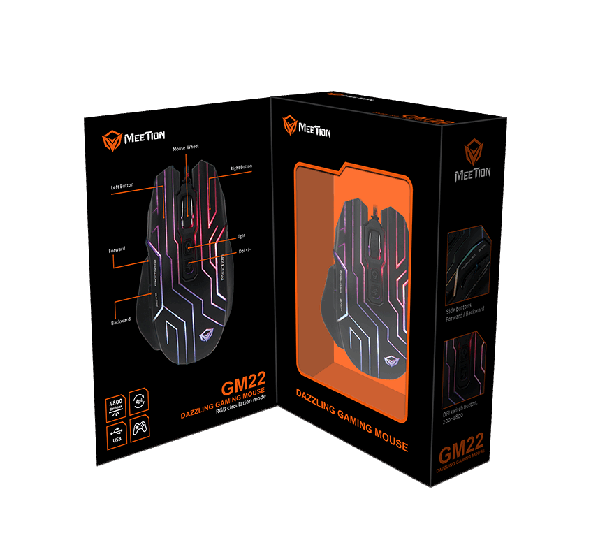 Meetion GM22 Dazzling Gaming Mouse - TQ STORE