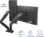 NB NORTH BAYOU DUAL MONITOR DESK MOUNT ST MOTION SWIVEL COMPUTER MONITOR ARM FOR TWO SCREENS17-27 INCH - TQ STORE