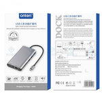 Onten 9591b Type C 8 in 1 Multifunctional Hub - TQ STORE