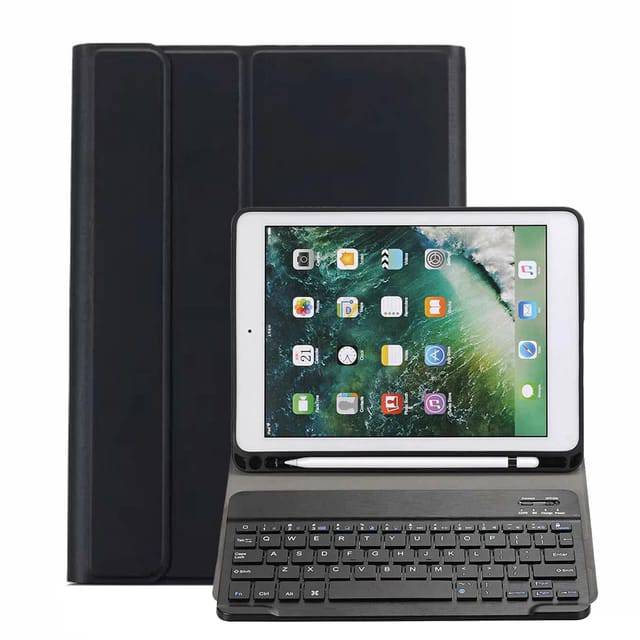 PU Leather Smart Cover with Bluetooth Keyboard for Apple iPad 6th Generation 9.7 inch