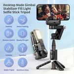 Q18 Desktop Selfie Stick Tripod with Fill Light Tripod Gimbal Stabilizer - TQ STORE