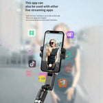 Q18 Desktop Selfie Stick Tripod with Fill Light Tripod Gimbal Stabilizer - TQ STORE