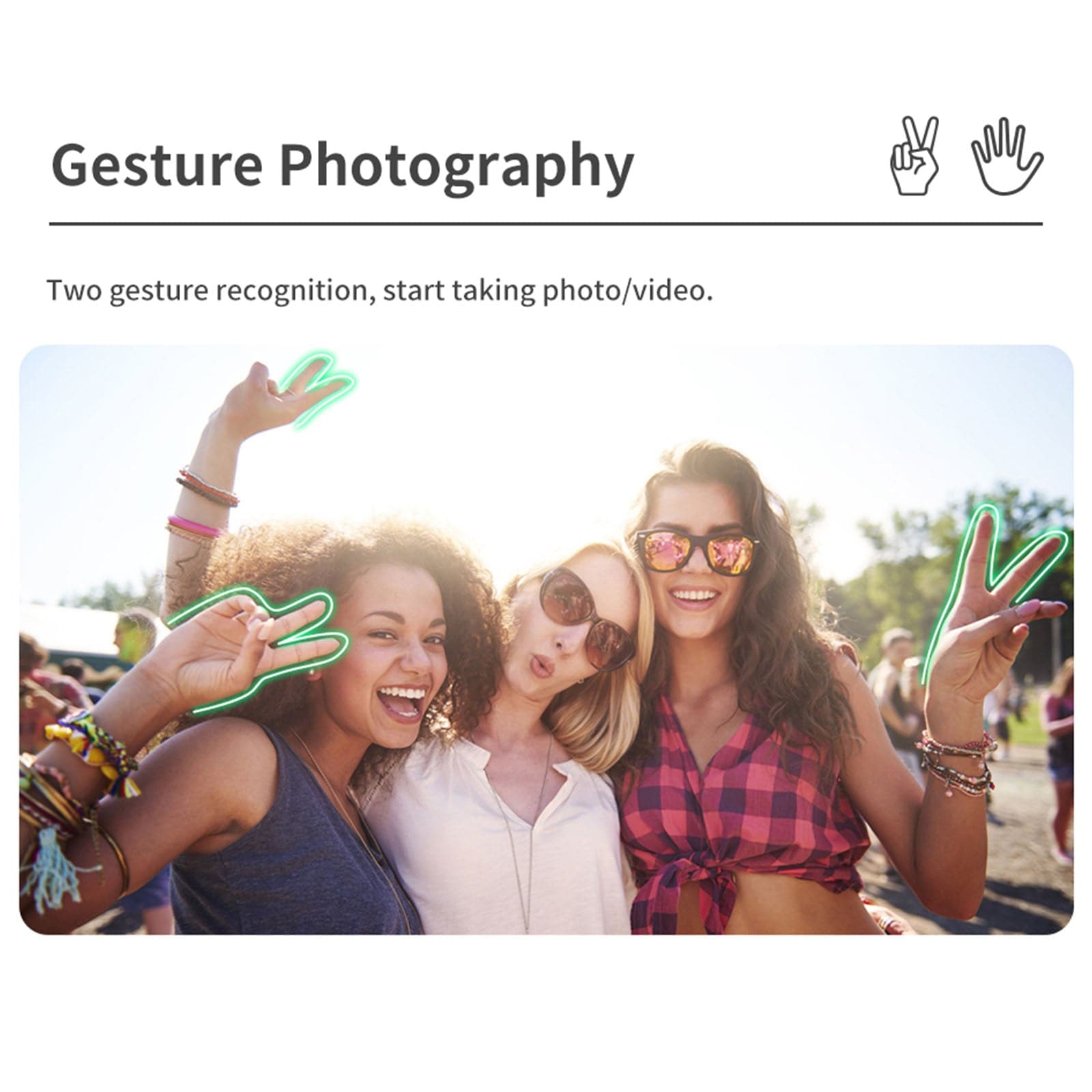 Q18 Desktop Selfie Stick Tripod with Fill Light Tripod Gimbal Stabilizer - TQ STORE