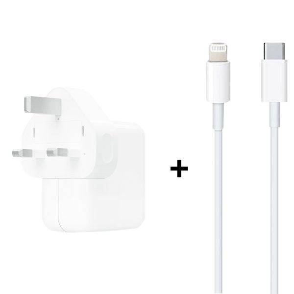 Apple 30W USB-C Power Adapter with USB-C to Lightning Cable 1M