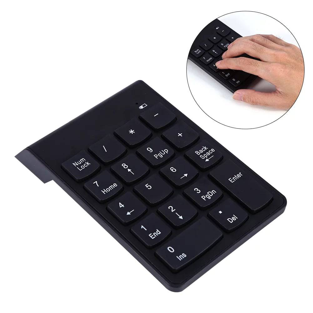USB Numeric Keypad 18-Key Mini Numpad for Laptop Desktop