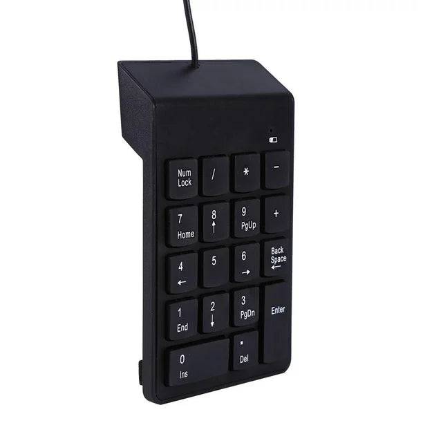 USB Numeric Keypad 18-Key Mini Numpad for Laptop Desktop