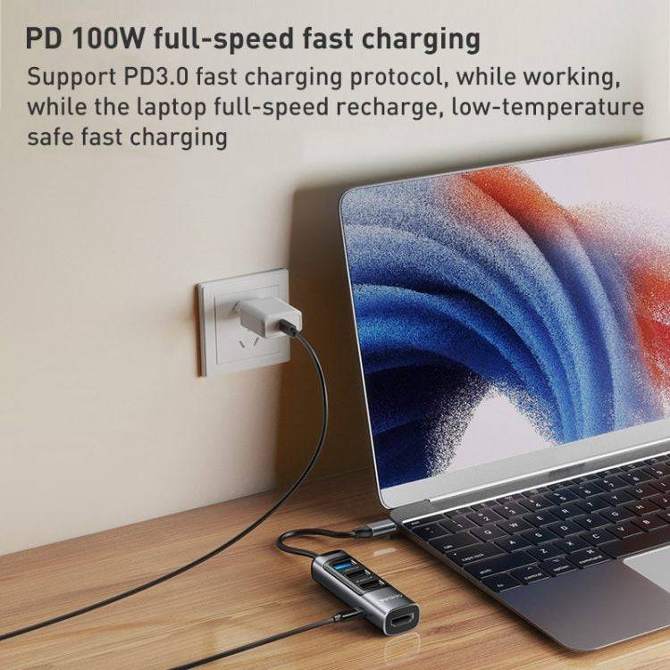Yesido HB22 5 in 1 USB-C / Type-C Multifunction Docking Station HUB Adapter